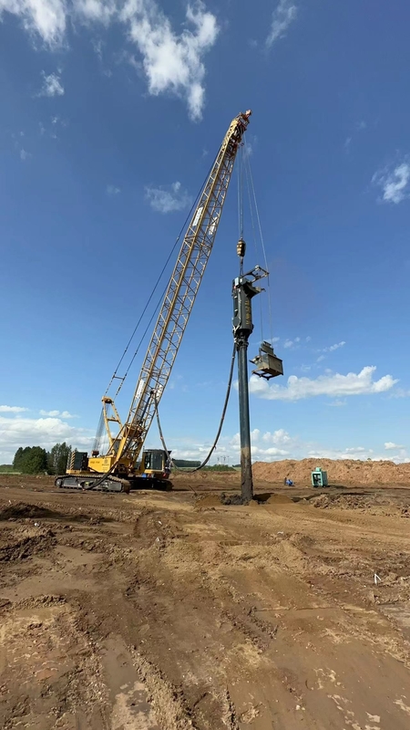 Vervangende steenkolom Vibro Sand Compaction Pile Bottom Feed Vibroflot Driving voor bodemverbetering