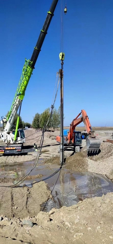 3000 mm lengte staal Vibroflot accessoires ISO 9001 gecertificeerd aanpasbaar voor grondverbetering