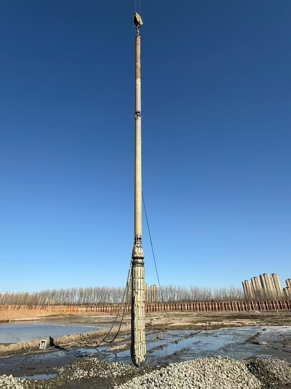BVEM 105kW Hydraulische Vibroflot-apparatuur met 176kW aansturing voor grondverbetering