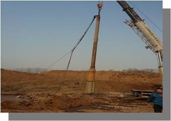 Vibroflot-apparatuur 105 kW trillingsvermogen en 3445 mm lengte voor prestaties