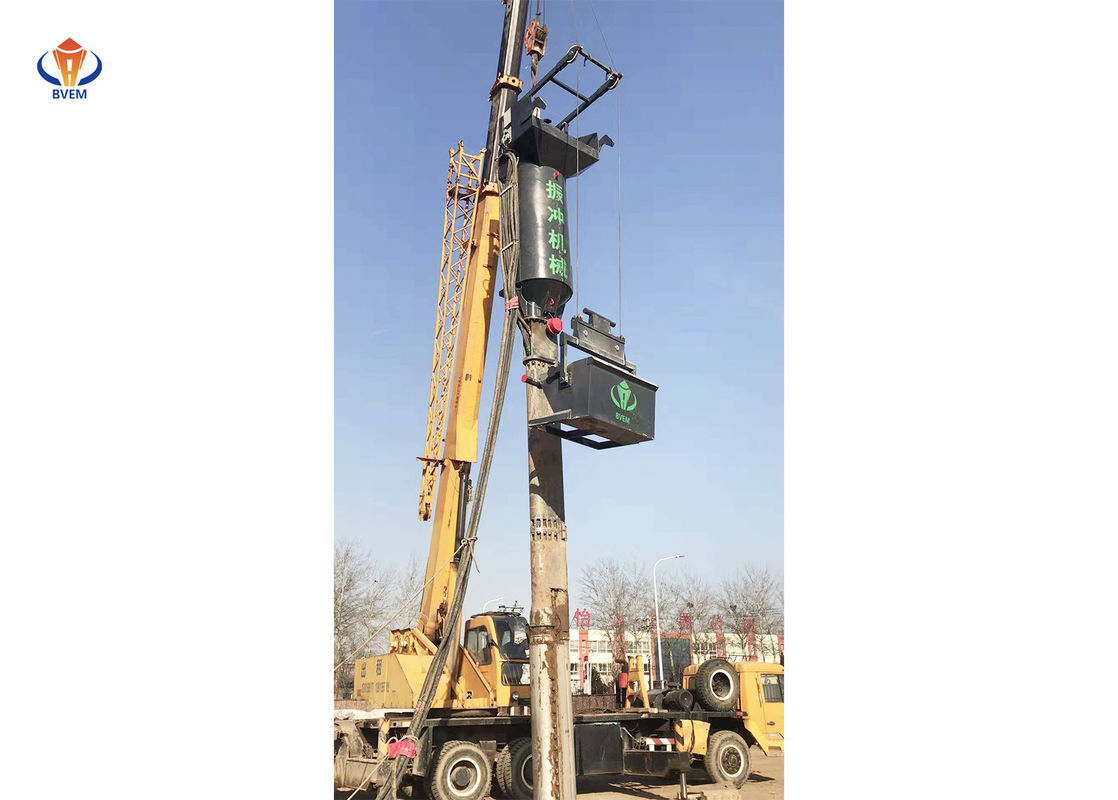 Krachtig die bodemvoer vibroflot voor de bouw van de steenkolom in zeeproject bjzc-v400-180 wordt gebruikt