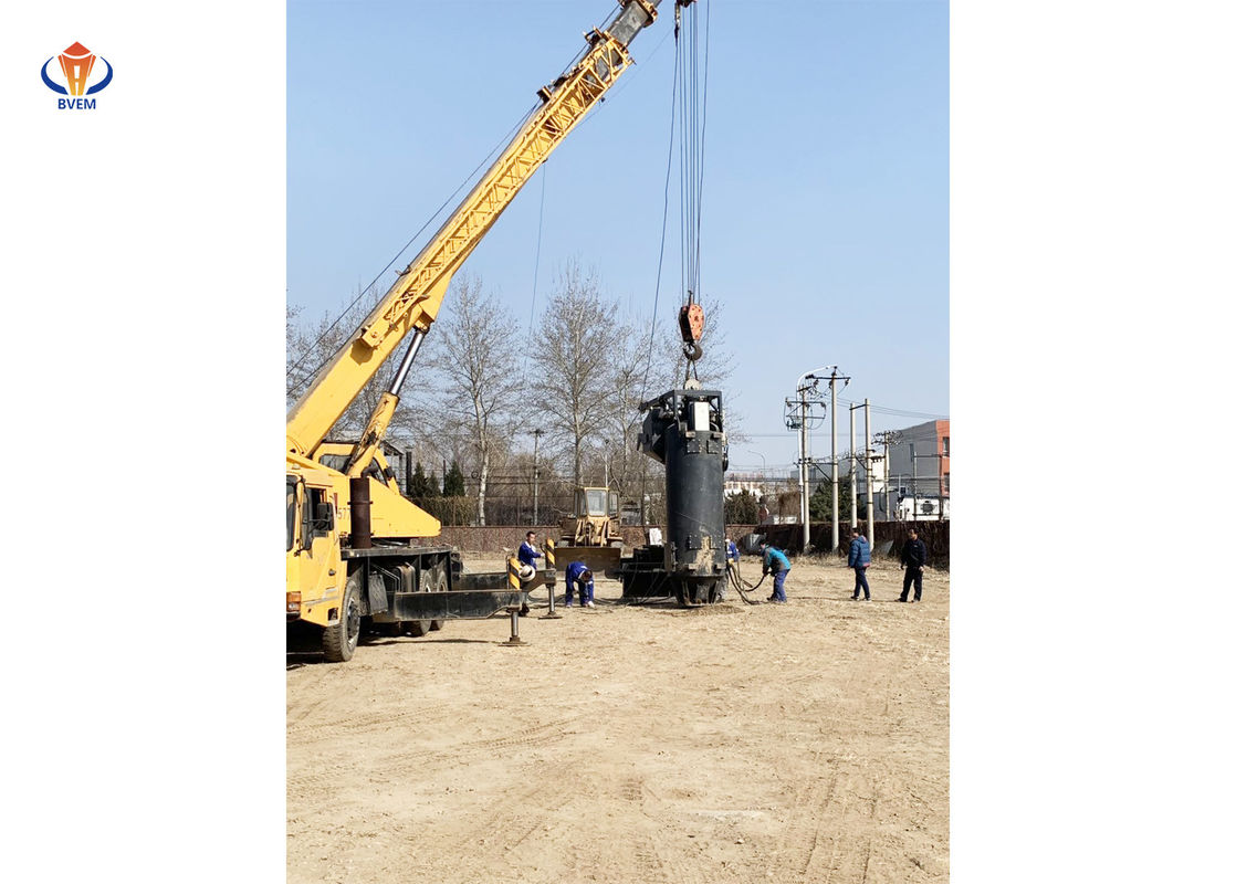 Krachtig die bodemvoer vibroflot voor de bouw van de steenkolom in zeeproject bjzc-v400-180 wordt gebruikt