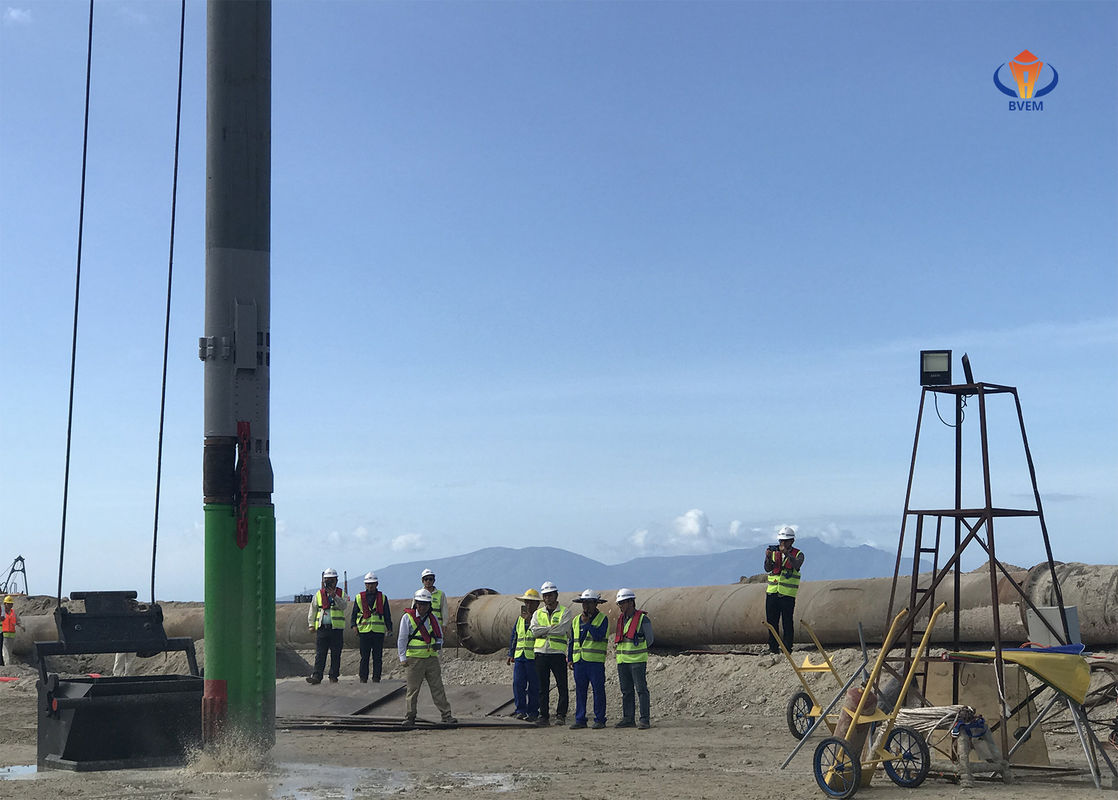 Het Doorgeven van het Voervibroflot van de hoge Prestatiesbodem Waterkoeling voor Vibroflotation-Steenstapel
